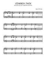 Téléchargez l'arrangement pour piano de la partition de Cowboy Jack en PDF